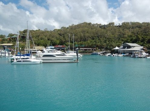 Entering Hamilton Beach Harbor, Whitsunday Island Australia