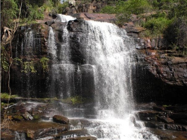 The Ubajara falls in the forest, Brazil