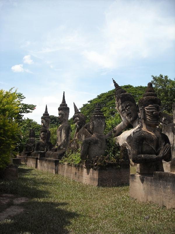 The cement statues of Xieng Khuan, Laos