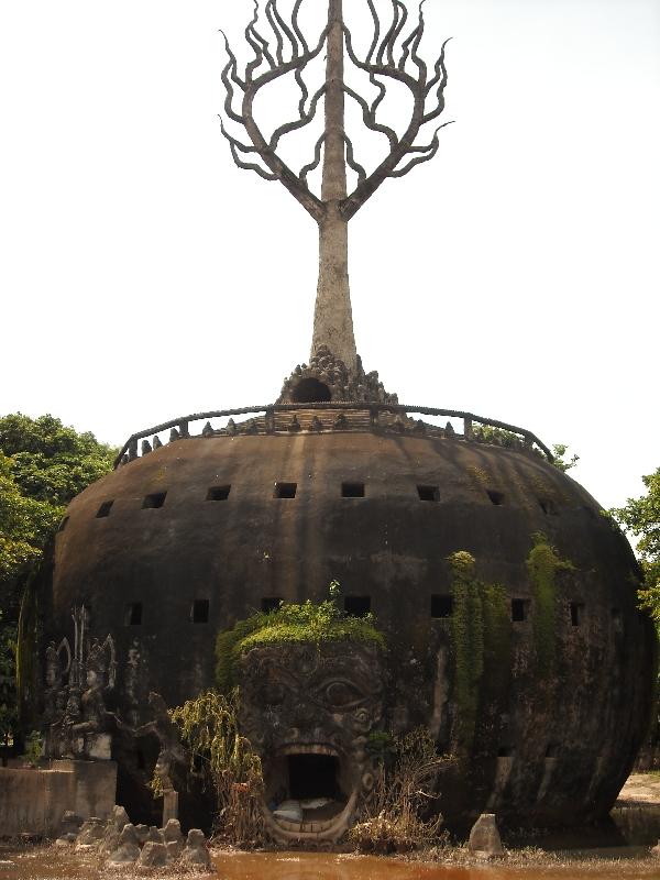 The Giant Pumpkin at the Buddha Park, Vientiane Laos