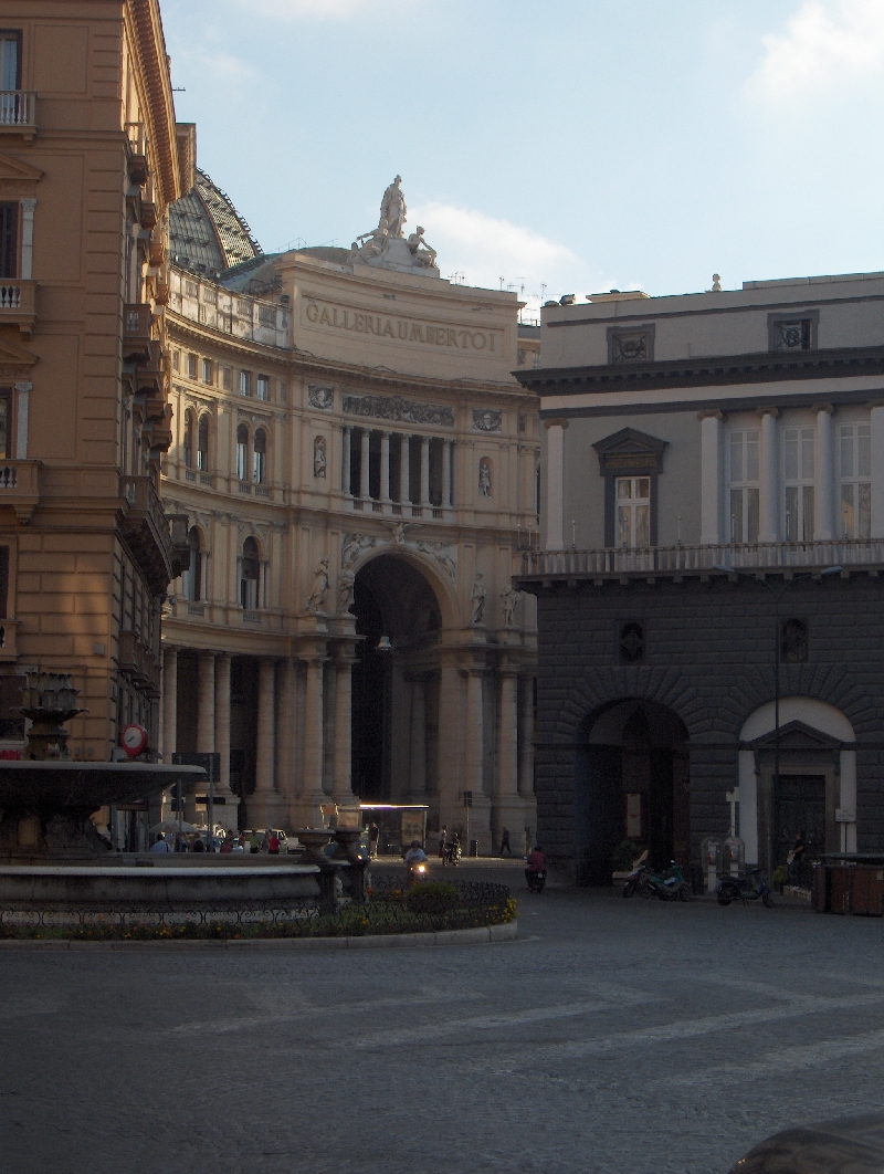 Buildings in the centre of Naples, Italy