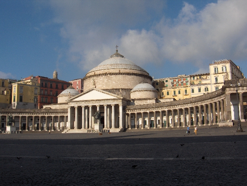 Piazza del Plebiscito in Naples, Naples Italy