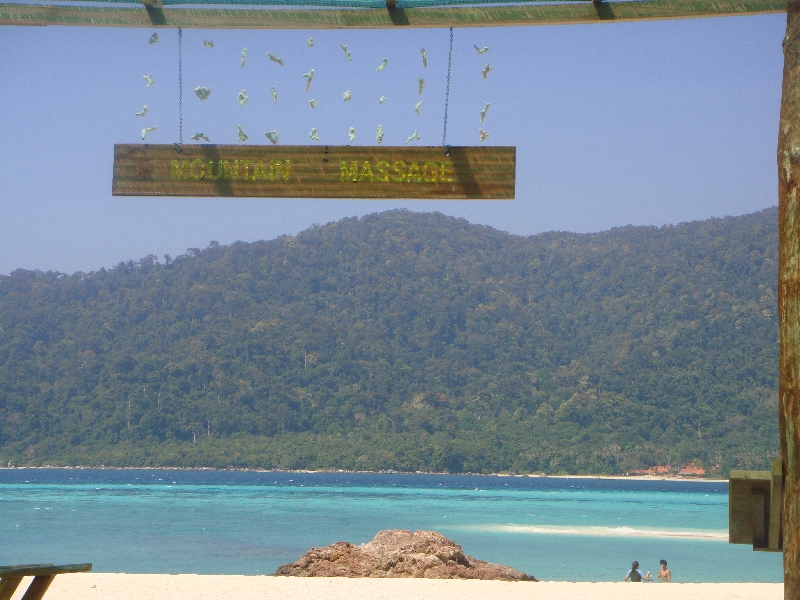 Thai Massage salon on the beach, Thailand