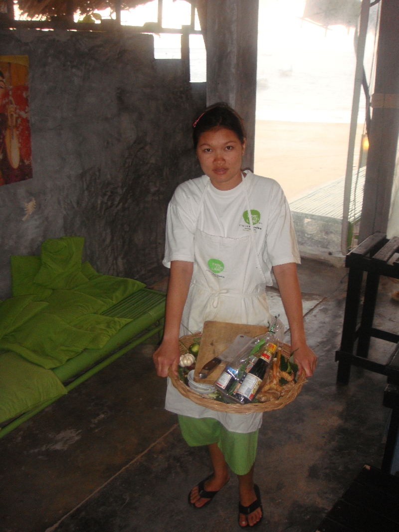 The ingredients for the cooking course, Ko Lanta Thailand