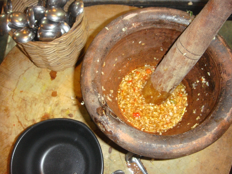 Ko Lanta Thailand Making the Curry Paste from scratch