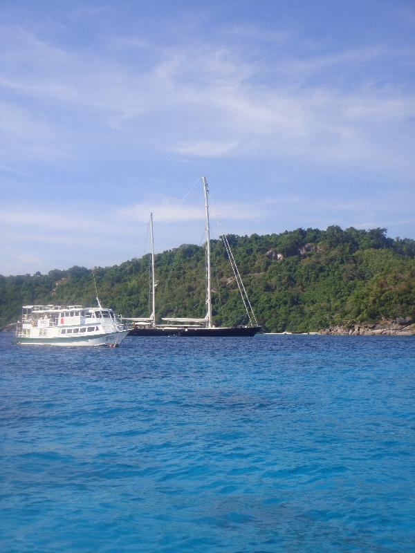 Happy travellers on the Similan Islands, Ko Similan Thailand