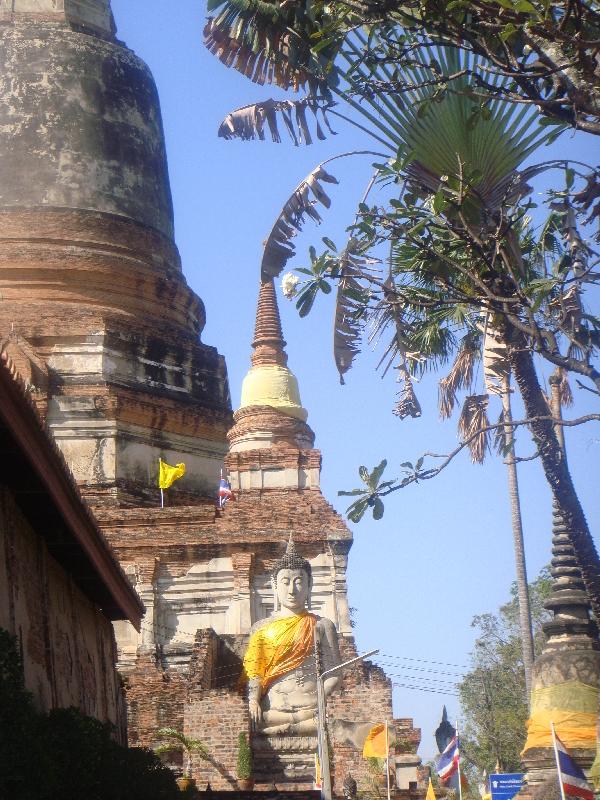 Pictures taken at Wat Yai Chaimonkhol , Ayutthaya Thailand