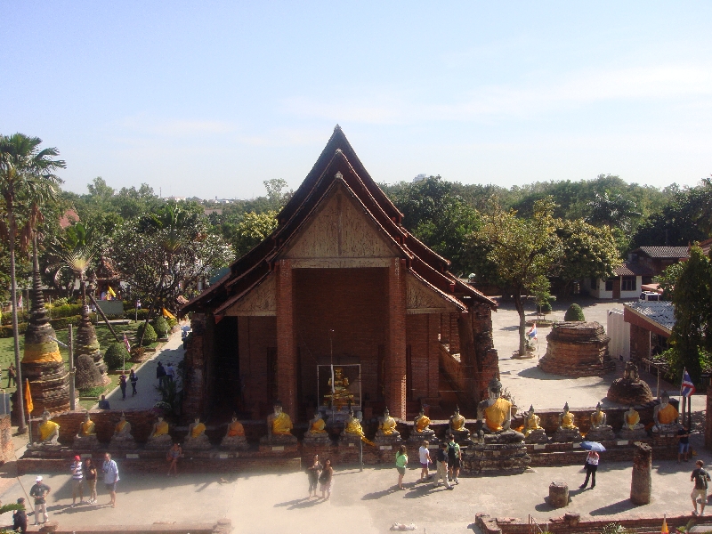 The entrance of Wat Yai Chaimonkhol, Ayutthaya Thailand