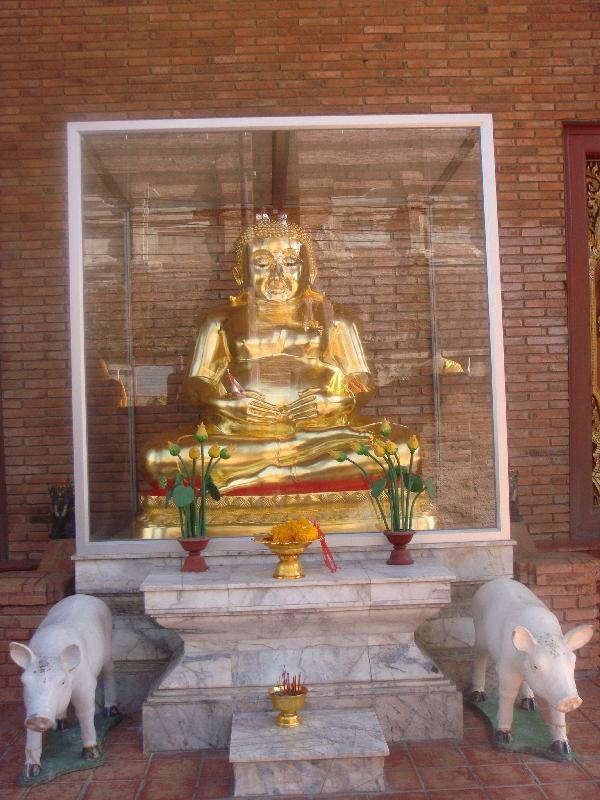 Buddhist offerings in Ayutthaya, Thailand