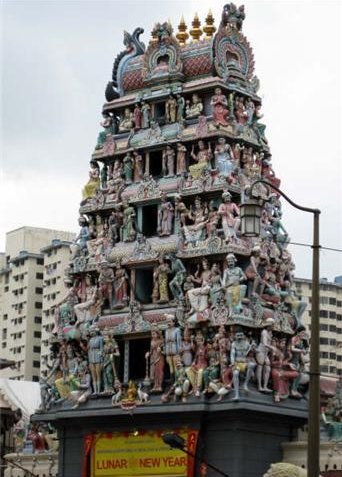 Shri Mariamman Temple in Singapore City, Singapore