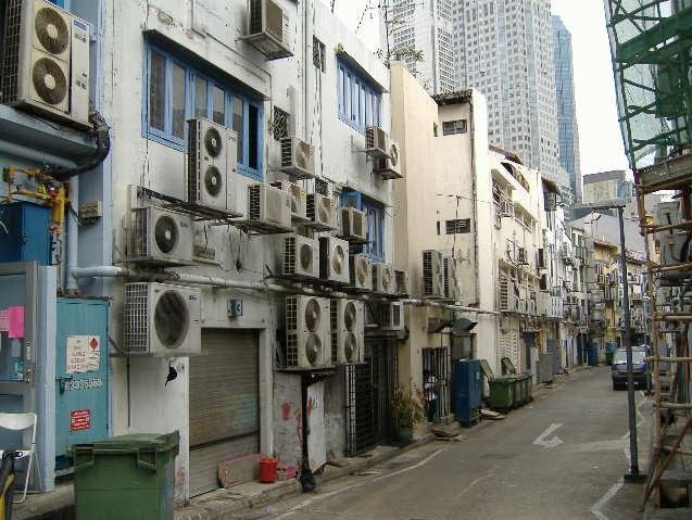 The rear end of Chinatown, Singapore