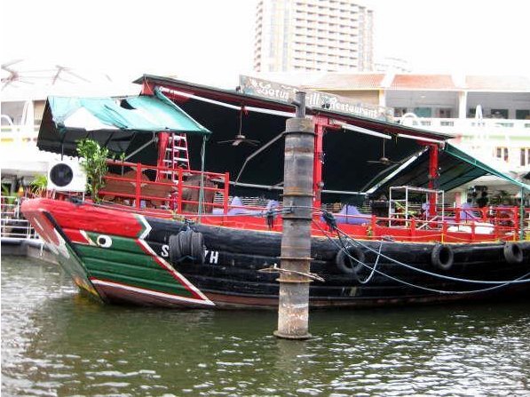 Colourful boats in Singapore, Singapore