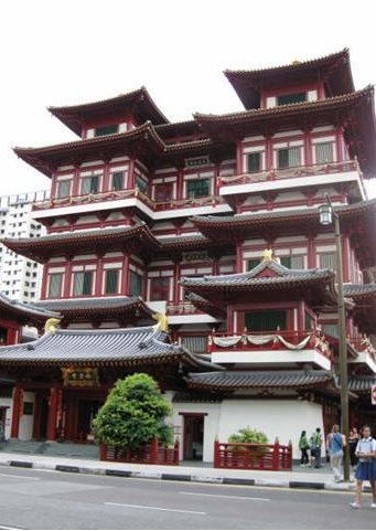 Photos of buildings in Chinatown, Singapore