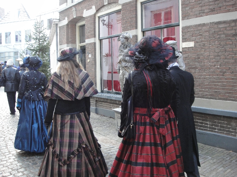 Actors during Charles Dickens Festival, Netherlands