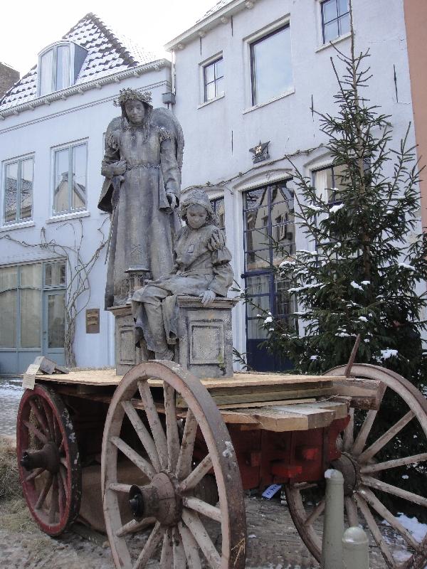 Award winning human statue, Deventer Netherlands