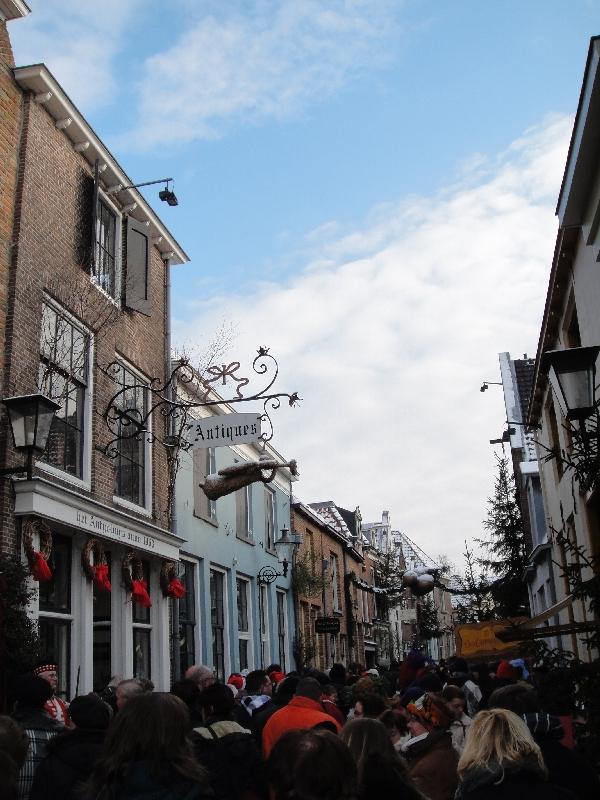 Panorama of the Walstraat in Deventer, Netherlands