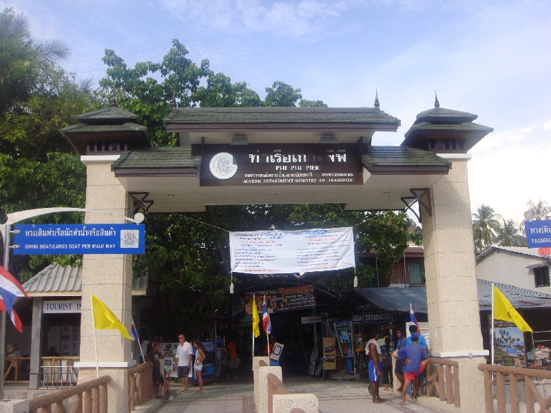 The harbour in Ko Phi Phi, Thailand