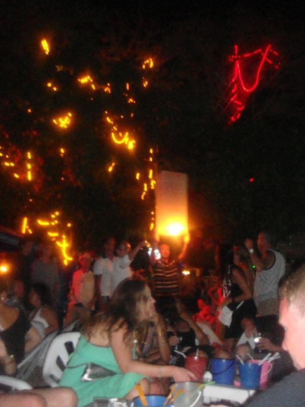 People celebrating on Ko Phi Phi, Thailand