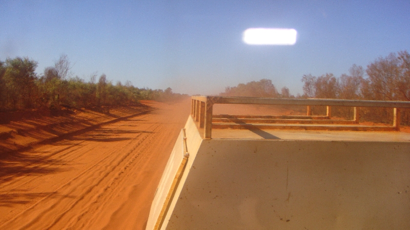 Looking outside the 4wd , Australia