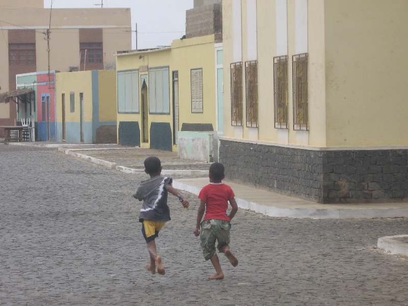 Playing kids in Espargos, Cape Verde