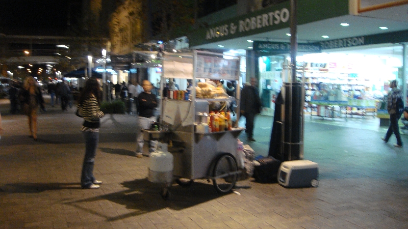 Hay and Murray st by night, Australia