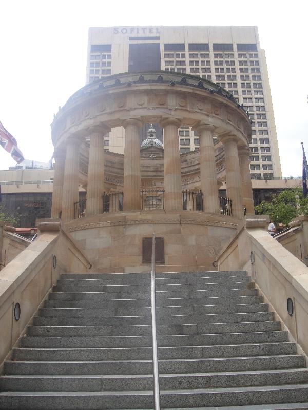 The stairs up Anzac Memorial, Australia