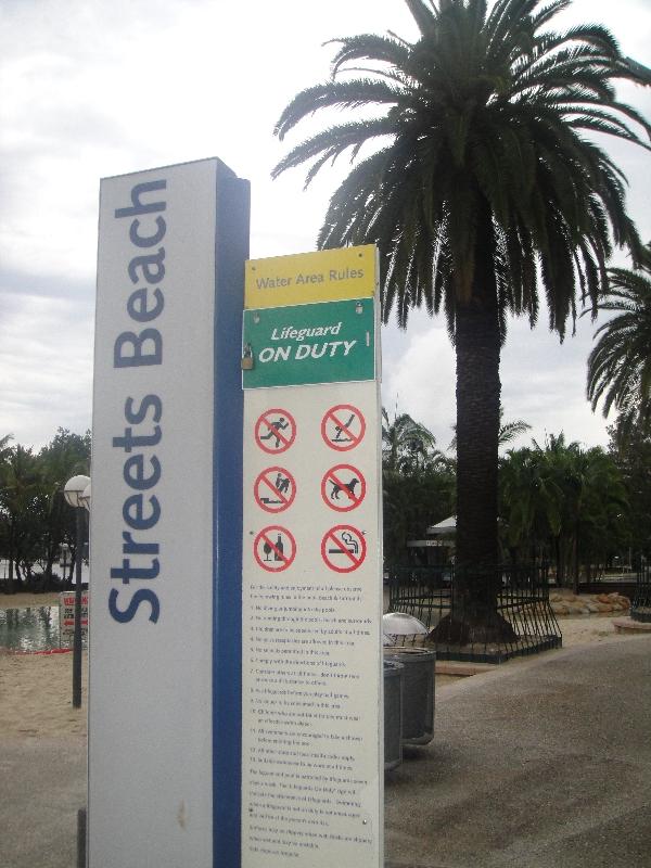 Brisbane's artificial beach, Australia