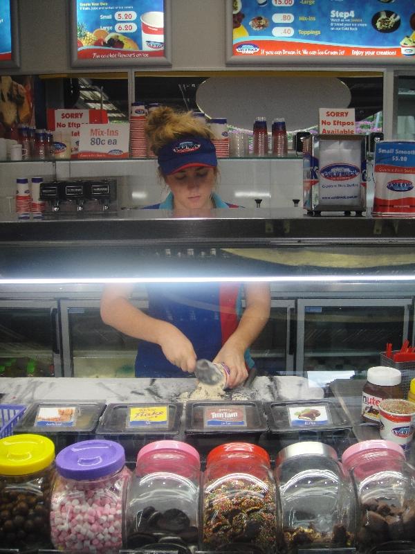 Ice creamery at Street Beach, Brisbane Australia