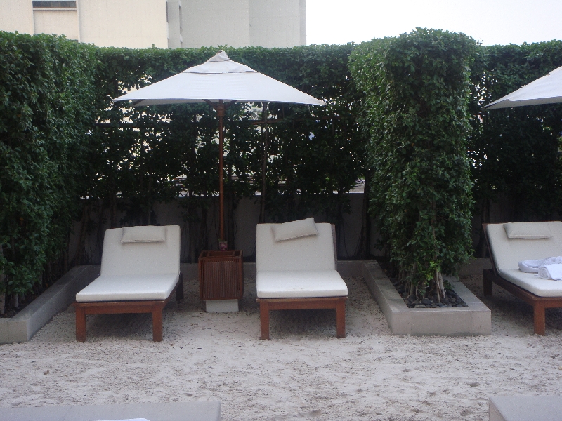 The artificial beach area at the Hilton, Thailand