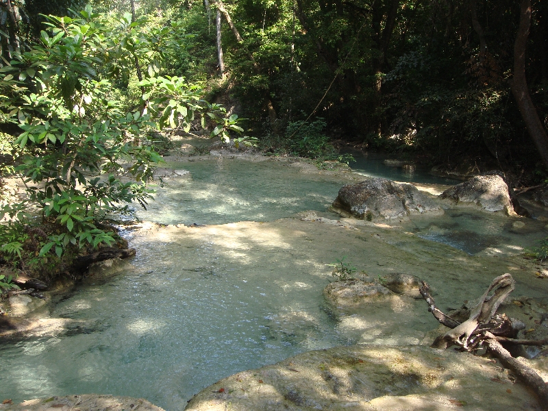 The Erawan hiking trail, Thailand