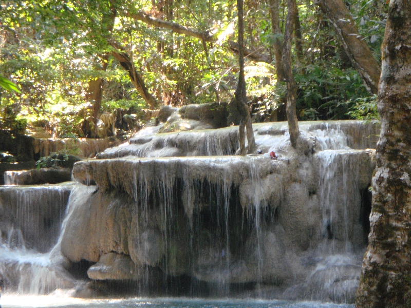 One of the many tiers at Erawan, Thailand