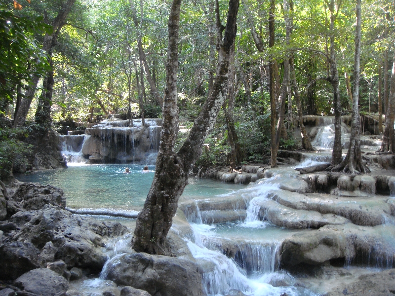 Amazing Thailand waterfalls, Kanchanaburi Thailand