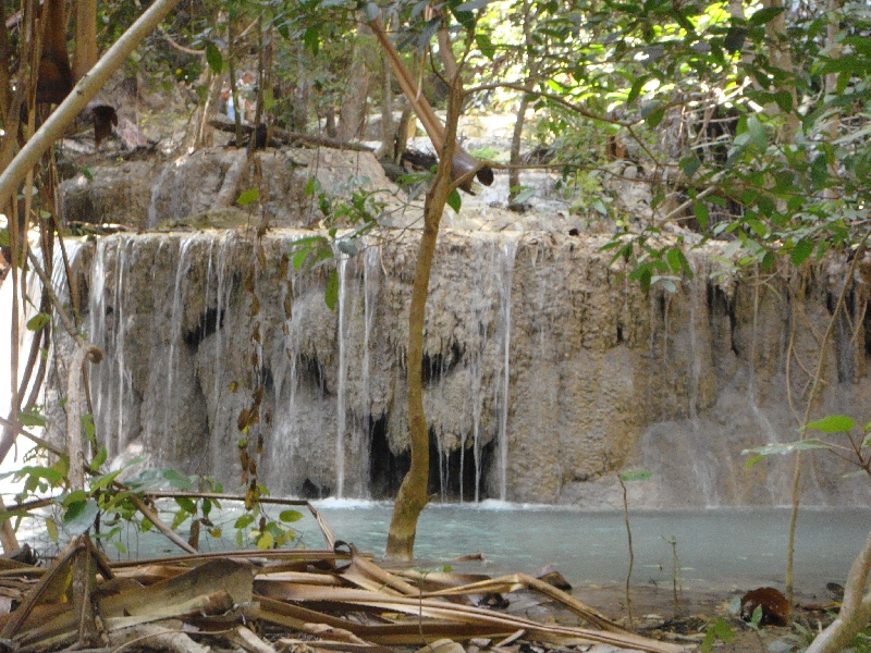 Erawan, the three headed white elephant, Kanchanaburi Thailand