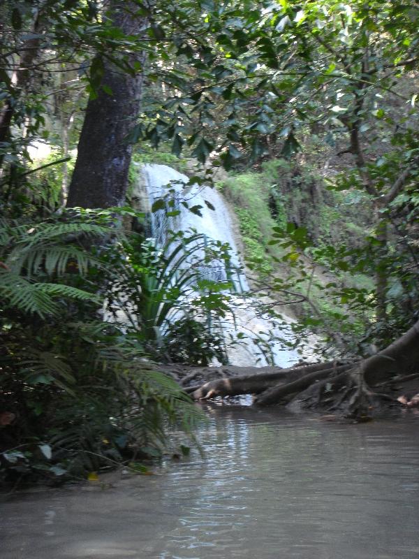 Photos of the falls near Kanchanaburi, Thailand