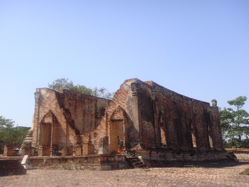 The sacked monastery of Gudidao, Ayutthaya Thailand