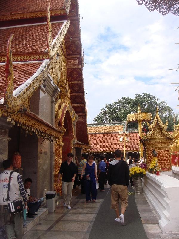 Looking out over Wat Doi Suthep, Chiang Mai Thailand