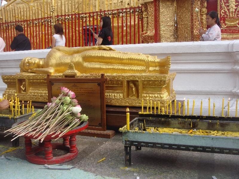 The reclining Buddha of Wat Doi Suthep, Thailand