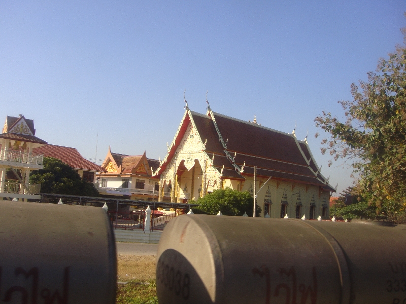 Houses alongside the railroad, Chiang Mai Thailand