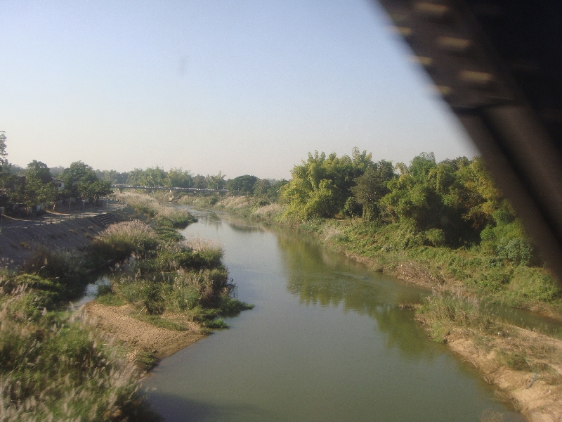 Looking out of my train window, Chiang Mai Thailand