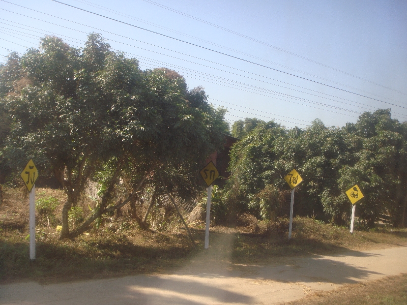 Taking pictures from the train, Thailand