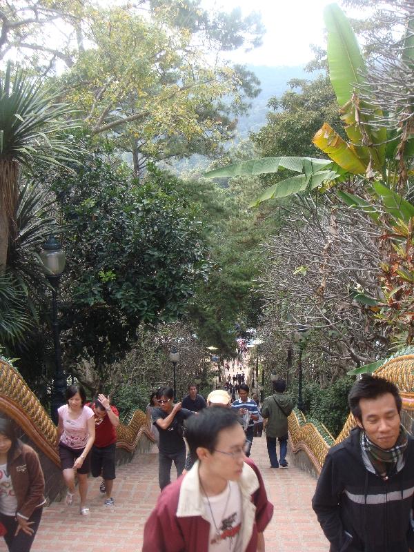 Stairs to Wat Phrathat Doi Suthep, Thailand