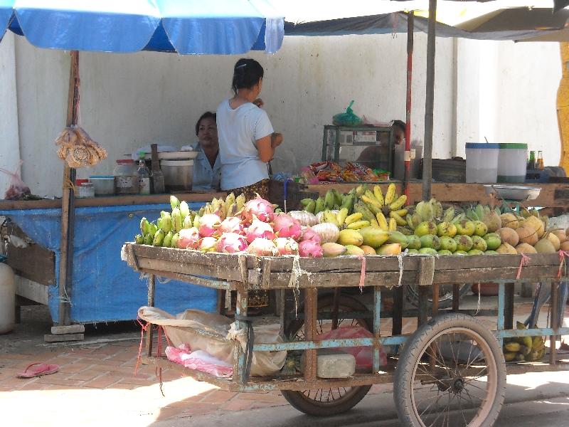 Food stalls in Vientiane, Laos, Laos