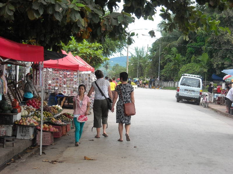 The night market in Luang Prabang, Laos