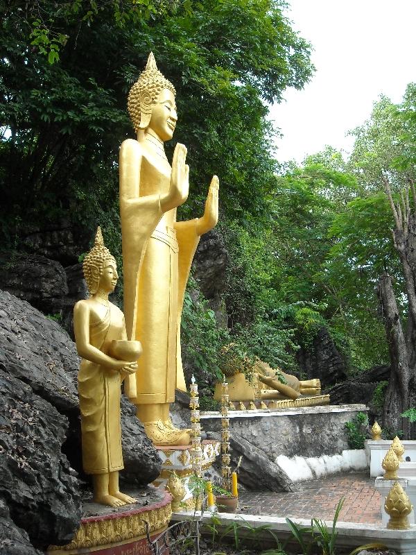 Golden shrine on Phu Si Hill, Laos