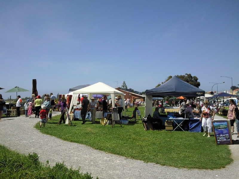 The local market in Apollo Bay, Apollo Bay Australia