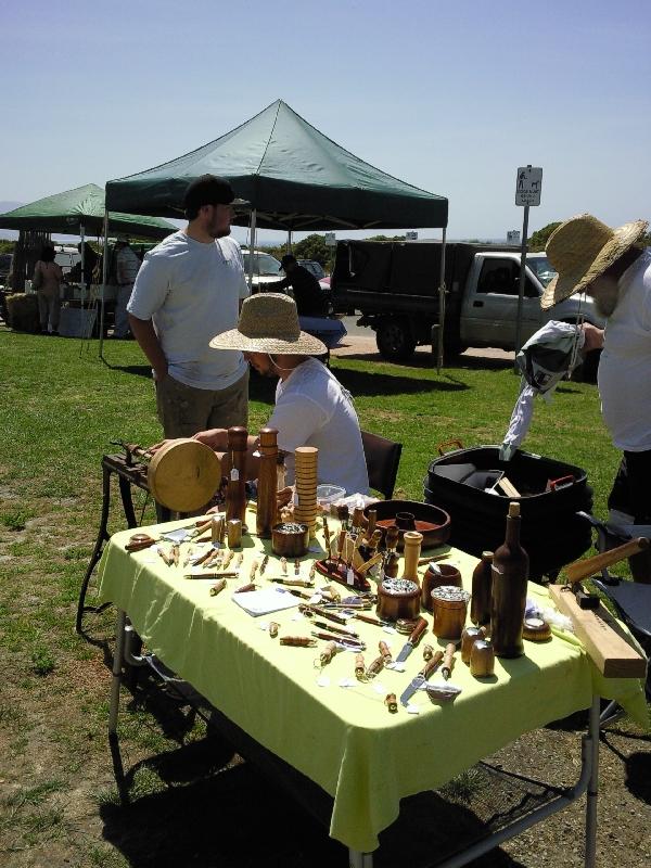 Market stands in Apollo Bay, Australia