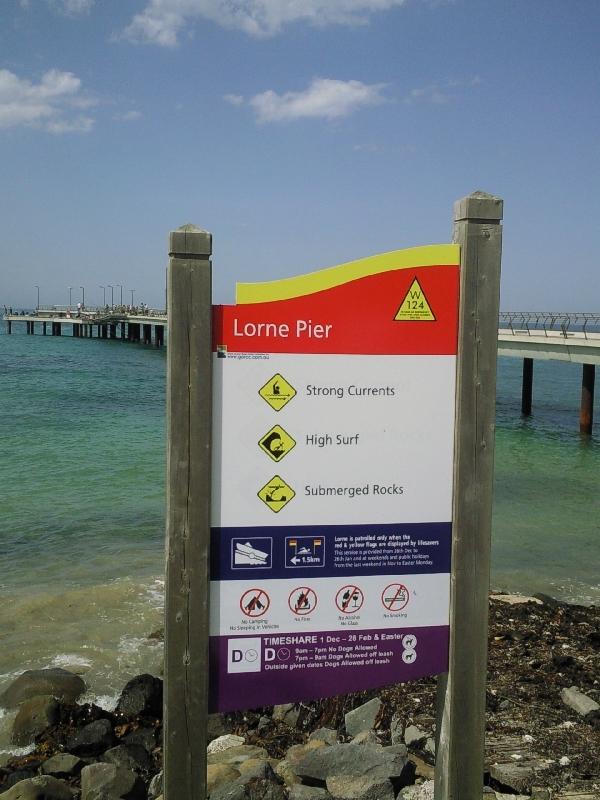 The Lorne Pier at the beach, Australia