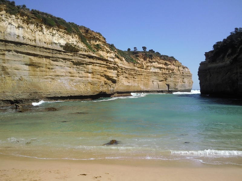 Beautiful gorge on the Great Ocean Road, Australia