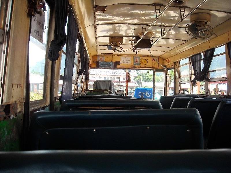 The bus to the Cambodian Border Savannakhet Province Laos Asia