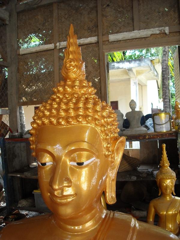 Golden Buddha statue, Savannakhet Province Laos